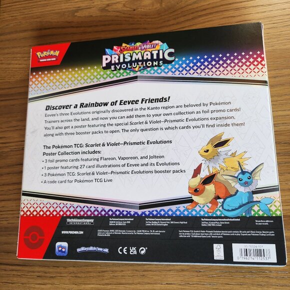 Pokemon TCG Scarlet & Violet Prismatic Evolutions Poster Collection Box Set - Picture 2 of 4